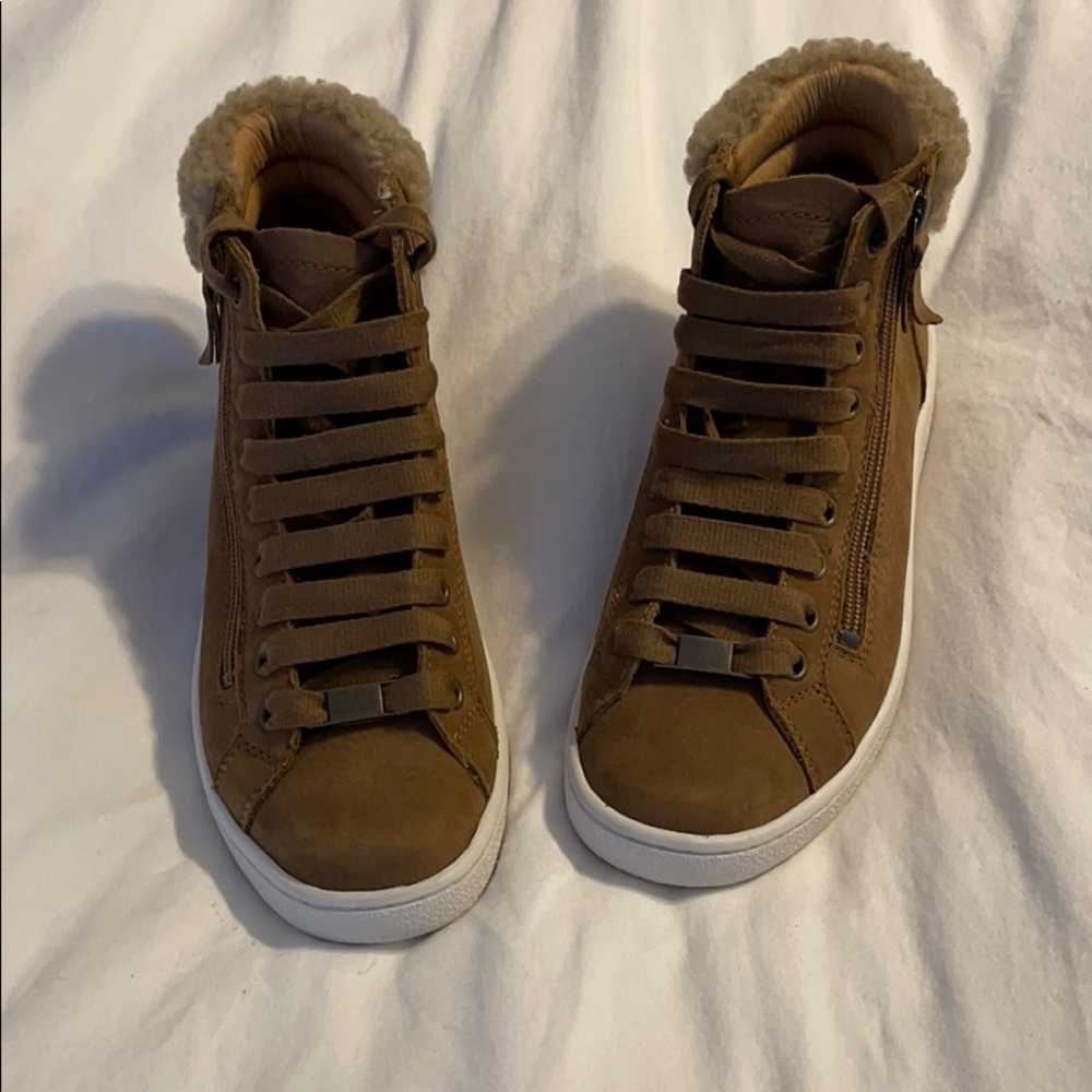 UGG high top olive sneakers